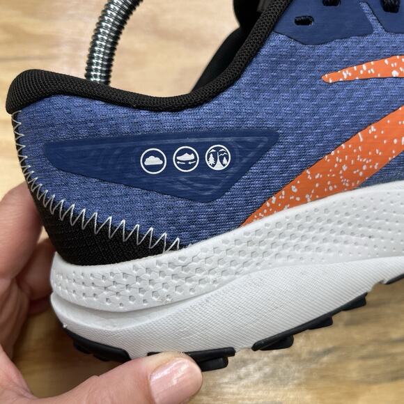 Brooks Divide Trail Running Shoe Sneaker Men’s 8.5 Blue Outdoor Comfort - Picture 5 of 12